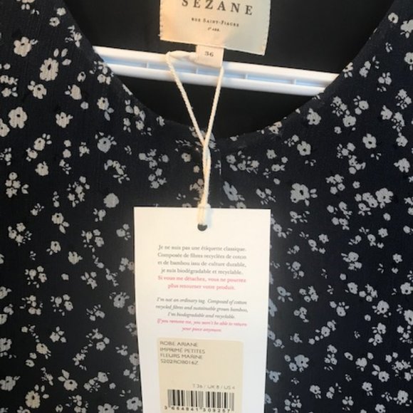 Sezane Ariane dress, BNWT, Sz 4/6 - Picture 9 of 11